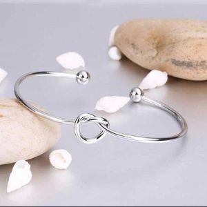 Knot bangle bracelet